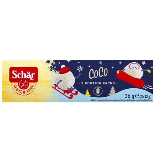 Σοκολατάκια με Γέμιση Καρύδας & Αμύγδαλο 'Coco' Χωρίς Γλουτένη (36γρ) Schar