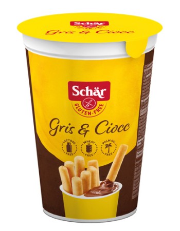 Κριτσινάκια με Κρέμα Κακάο 'Gris & Ciocc' Χωρίς Γλουτένη/Χωρίς Λακτόζη (52γρ) Schar