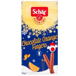 Σοκολατένια Στικς με Πορτοκάλι 'Choco Orange Fingers' Χωρίς Γλουτένη (150γρ) Schar