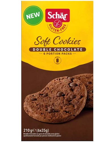 Soft Cookies με Διπλή Σοκολάτα - Χωρίς Γλουτένη (210γρ)