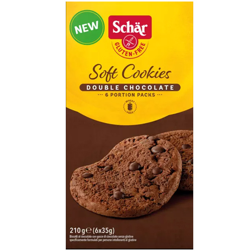 Soft Cookies με Διπλή Σοκολάτα - Χωρίς Γλουτένη (210γρ)