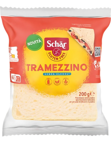 Ψωμί σε Φέτες Χωρίς Κόρα Χωρίς Γλουτένη 'Tramezzino' (200γρ) Schar