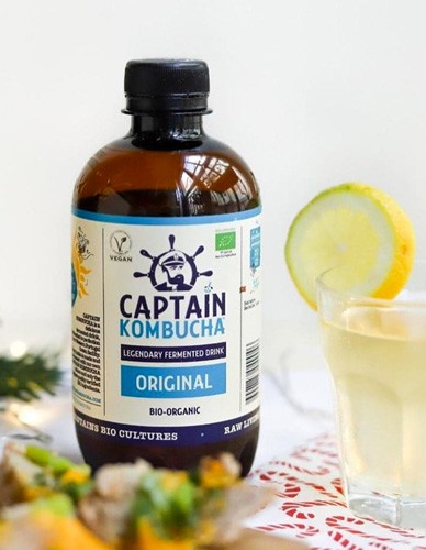 Κομπούχα γεύση 'Φυσική' (400ml) Captain Kombucha