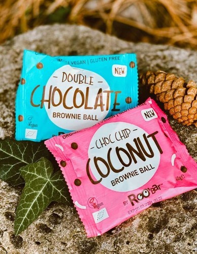Vegan Μπαλίτσες Brownie με Καρύδα κ' Κομματάκια Σοκολάτας (40γρ) Roobar