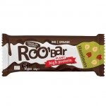 Vegan Μπάρα Πρωτεΐνης με Φουντούκια & Επικάλυψη Σοκολάτας - Χωρίς Γλουτένη (40γρ) Roobar