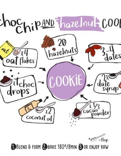Vegan Μπισκότο 'Rookies Cookies' Σοκολάτα & Φουντούκι Χ/ΓΛ (40γρ) Rookies