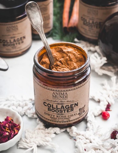 Collagen Booster με Ροδοπέταλα 'Dirty Rose Chai' (113gr) Anima Mundi