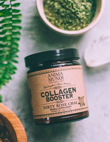 Collagen Booster με Ροδοπέταλα 'Dirty Rose Chai' (113gr) Anima Mundi
