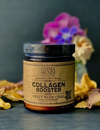 Collagen Booster με Ροδοπέταλα 'Dirty Rose Chai' (113gr) Anima Mundi