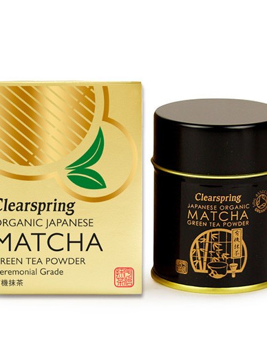 Matcha Πράσινο Τσάι (Μάτσα) Ceremonial Grade (30γρ) Clearspring