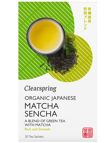 Πράσινο Τσάι Sencha με Matcha (20φκλ) Clearspring