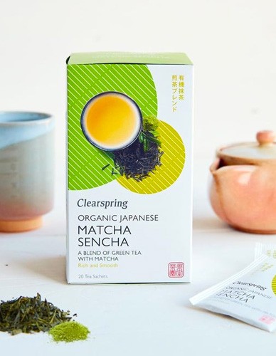 Πράσινο Τσάι Sencha με Matcha (20φκλ) Clearspring