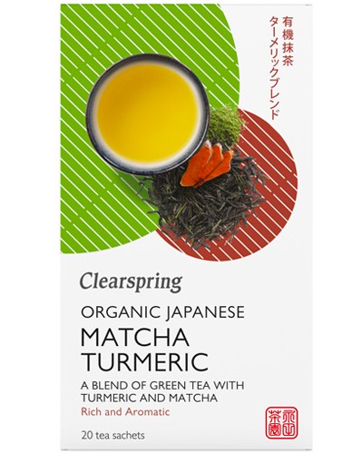 Πράσινο Τσάι με Κουρκουμά & Matcha (20φκλ) Clearspring