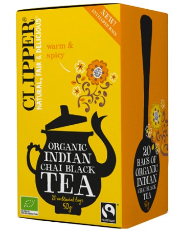 Μαύρο Τσάι Mασάλα με Ινδικά Μπαχαρικά 'Indian Chai' (20 φκλ) Clipper