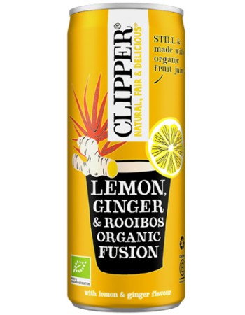 Παγωμένο Ρόφημα με Λεμόνι, Τζίντζερ & Rooibos (250ml) Clipper