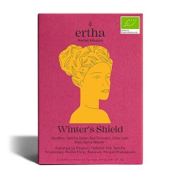 Αφέψημα Τσάι 'Winter's Shield' Ρόιμπος, Sencha, Κουρκουμάς, Ελιά, Βασιλικό, Μπαχαρικά (10φκλ) Ertha