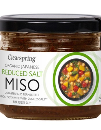 Ιαπωνική Πάστα Miso (Μίσο) με Μειωμένο Αλάτι - Απαστερίωτο (270γρ) Clearspring