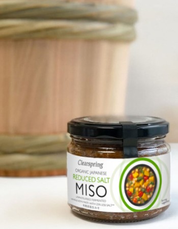 Ιαπωνική Πάστα Miso (Μίσο) με Μειωμένο Αλάτι - Απαστερίωτο (270γρ) Clearspring
