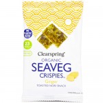 Τραγανό Σνακ από Φύκια Nori 'Seaveg Crispies' - Τζίντζερ (4γρ) Clearspring