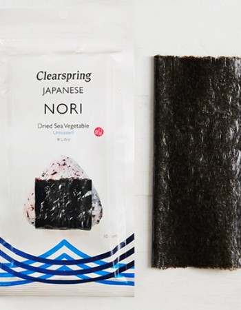 Φύλλα Nori για Σούσι - Άψητα  (10 φύλλα) Clearspring