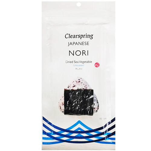 Φύλλα Nori για Σούσι - Άψητα  (10 φύλλα) Clearspring