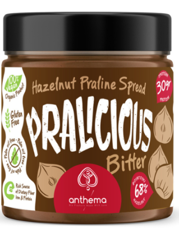 Vegan Bitter Πραλίνα Φουντουκιού 'Pralicious Bitter' (210gr) Anthema