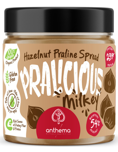 Vegan Πραλίνα Φουντουκιού 'Pralicious Milkey' (210gr) Anthema