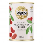 Έτοιμα Κόκκινα Φασόλια Kidney (400γρ) Biona