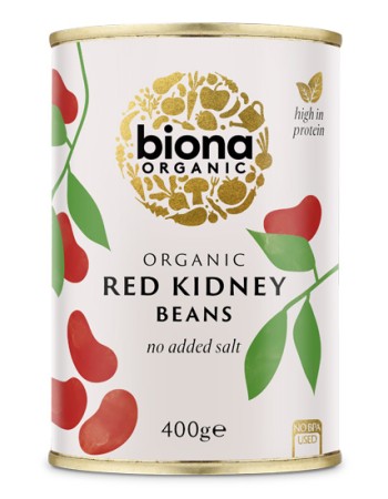 Έτοιμα Κόκκινα Φασόλια Kidney (400γρ) Biona