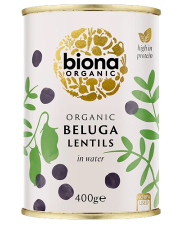 Έτοιμες Μαύρες Φακές Beluga (400γρ) Biona