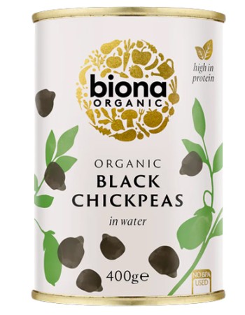 Έτοιμα Μαύρα Ρεβίθια (400γρ) Biona