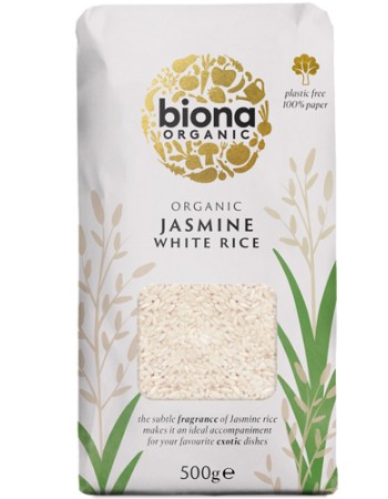Λευκό Ρύζι Jasmine (500γρ) Biona