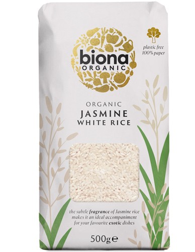Λευκό Ρύζι Jasmine (500γρ) Biona