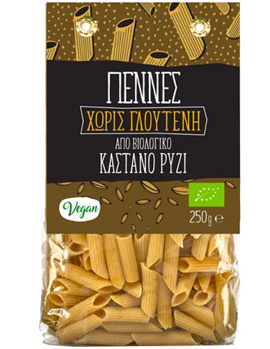 Πέννες από Καστανό Ρύζι - Χωρίς Γλουτένη (250γρ) Green Bay