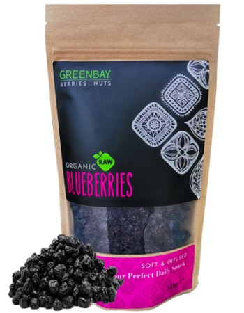 Μύρτιλλα Ωμά Αποξηραμένα 'Blueberries' - Χωρίς Ζάχαρη - Green Bay