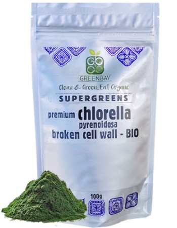 Χλωρέλλα σε Σκόνη 'Broken Cell' (100γρ) Green Bay