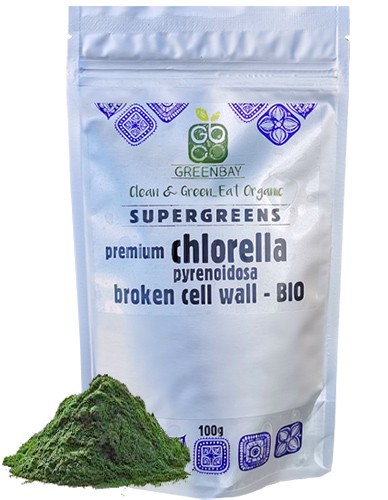 Χλωρέλλα σε Σκόνη 'Broken Cell' (100γρ) Green Bay