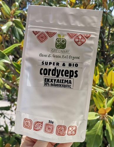 Εκχύλισμα Μανιταριού Cordyceps 8:1 σε Σκόνη με 30% Πολυσακχαρίτες (50γρ) Green Bay