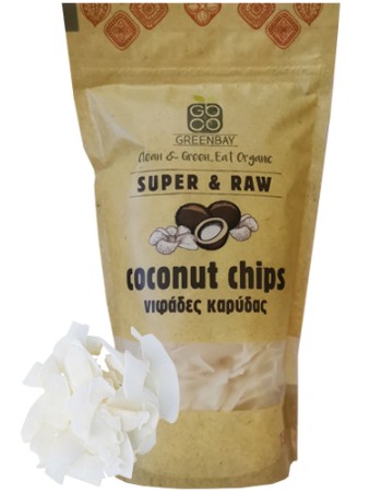 Raw Νιφάδες/Τσιπς Καρύδας 'Coconut Chips' (150γρ) Green Bay