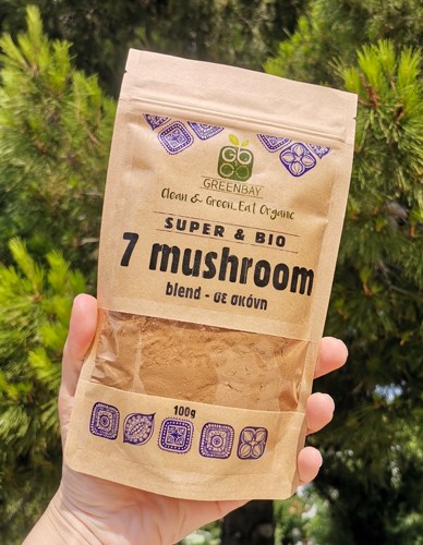 Μείγμα 7 Θεραπευτικών Μανιταριών '7 Mushroom Blend' (100γρ) Green Bay