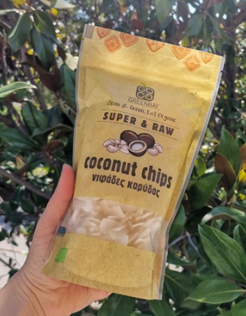 Raw Νιφάδες/Τσιπς Καρύδας 'Coconut Chips' (150γρ) Green Bay