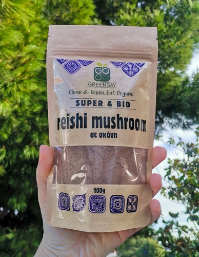 Μανιτάρι Reishi (Γανόδερμα) σε Σκόνη (100γρ) Green Bay