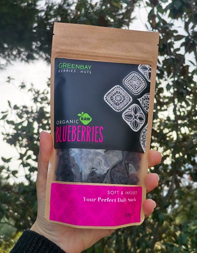 Μύρτιλλα Ωμά Αποξηραμένα 'Blueberries' - Χωρίς Ζάχαρη - Green Bay