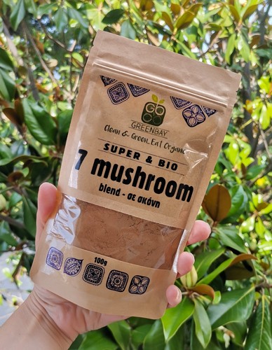 Μείγμα 7 Θεραπευτικών Μανιταριών '7 Mushroom Blend' (100γρ) Green Bay