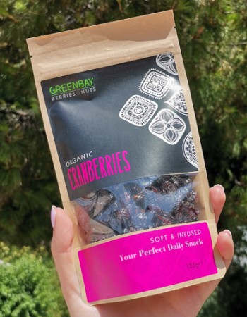 Κράνμπερι Αποξηραμένα - Χωρίς Ζάχαρη (125gr) Green Bay