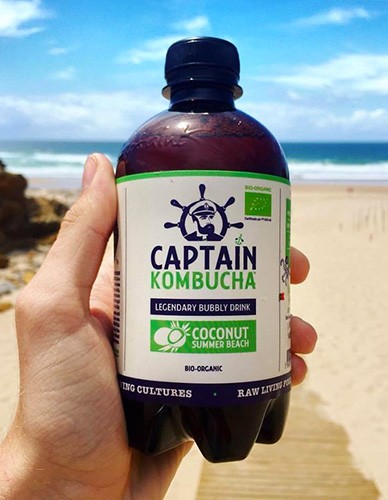 Κομπούχα γεύση 'Καρύδα' (400ml) Captain Kombucha