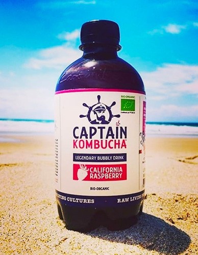 Κομπούχα γεύση 'Ράσμπερι' (400ml) Captain Kombucha