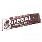 Ωμή Vegan Μπάρα Πρωτεΐνης 'Σοκολάτα' Lifebar - Χωρίς Γλουτένη/Ζάχαρη (47γρ) Lifefood