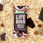 Vegan Μπάρα Βρώμης 'Μαύρη Σοκολάτα & Φουντούκι' Lifebar - Χωρίς Γλουτένη (40γρ) Lifefood