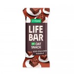 Vegan Μπάρα Βρώμης 'Μαύρη Σοκολάτα & Φουντούκι' Lifebar - Χωρίς Γλουτένη (40γρ) Lifefood